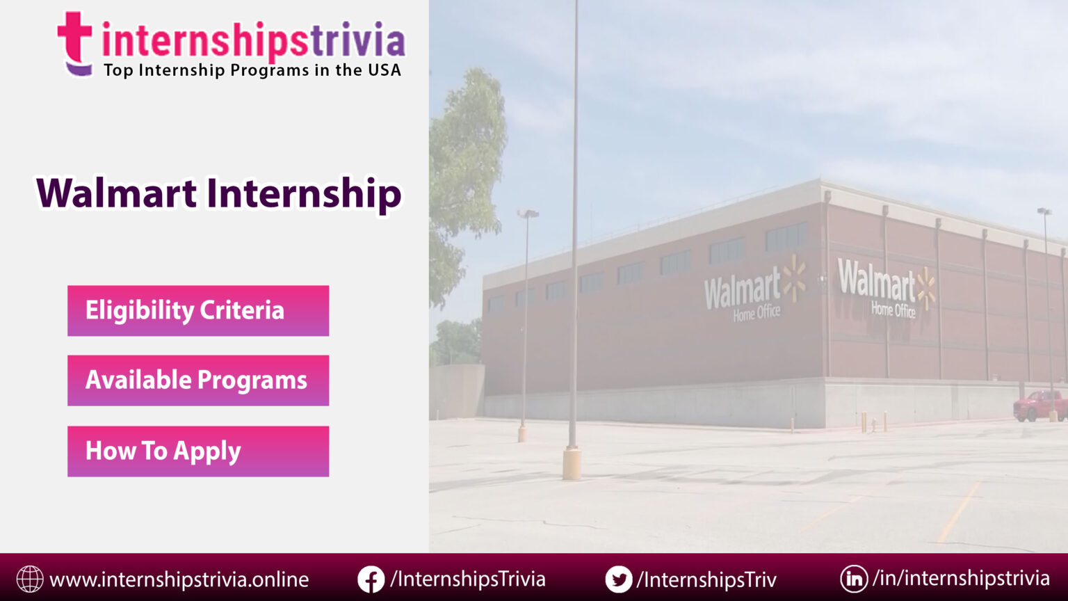 Walmart Internship 2023 Summer Program Walmart